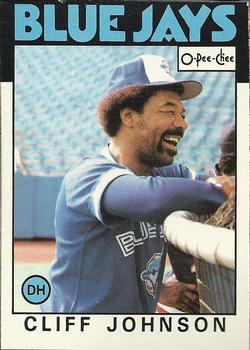 1986 O-Pee-Chee Baseball Cards 348     Cliff Johnson